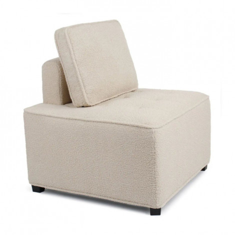 Module Fauteuil "Bouclette" 82cm Beige|Fauteuil / Chauffeuse|Paris Prix
