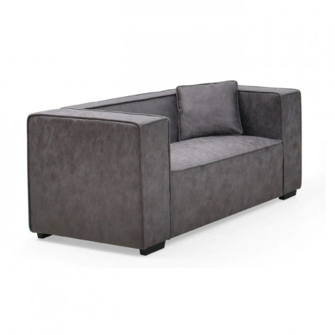 Fauteuil Large en Tissu "Brock" 146cm Gris|Fauteuil / Chauffeuse|Paris Prix