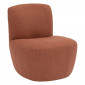 Chauffeuse Design "Leone" 71cm Terracotta|Fauteuil / Chauffeuse|Paris Prix