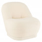 Fauteuil Design Bouclette "Teddy" 88cm Blanc|Fauteuil / Chauffeuse|Paris Prix