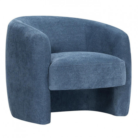 Fauteuil Design en Tissu "Anelita" 87cm Bleu Foncé|Fauteuil / Chauffeuse|Paris Prix