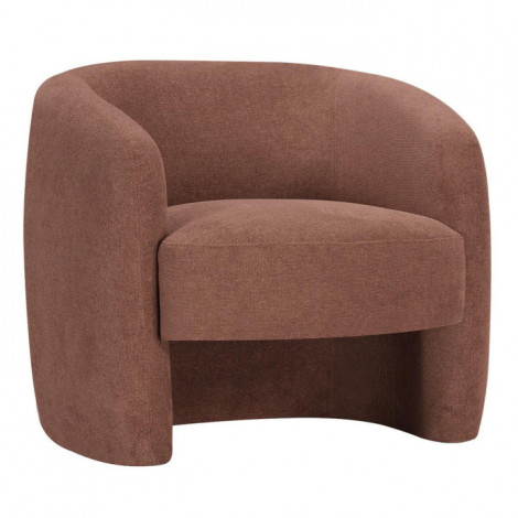 Fauteuil Design en Tissu "Anelita" 87cm Terracotta|Fauteuil / Chauffeuse|Paris Prix