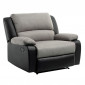 Fauteuil de Relaxation XXL "Walker" 109cm Gris & Noir|Fauteuil / Chauffeuse|Paris Prix