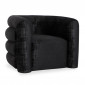 Fauteuil Design Bouclette "Elisa" 95cm Noir|Fauteuil / Chauffeuse|Paris Prix