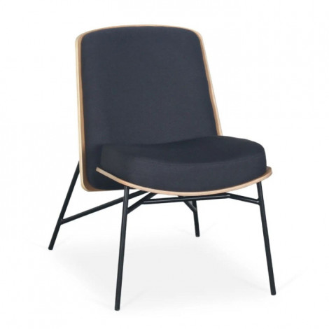 Fauteuil Design "Vincente" 80cm Noir|Fauteuil / Chauffeuse|Paris Prix