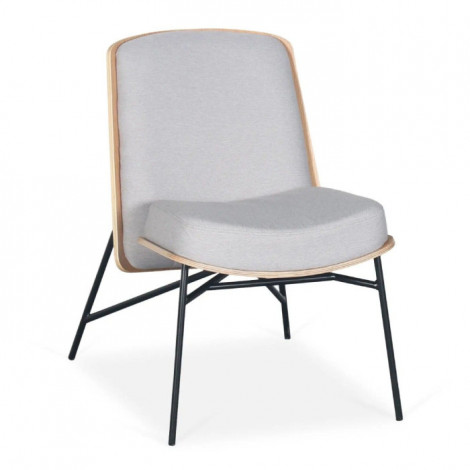 Fauteuil Design "Vincente" 80cm Gris Clair|Fauteuil / Chauffeuse|Paris Prix