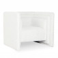 Fauteuil Design Bouclette "Cubia" 90cm Crème|Fauteuil / Chauffeuse|Paris Prix
