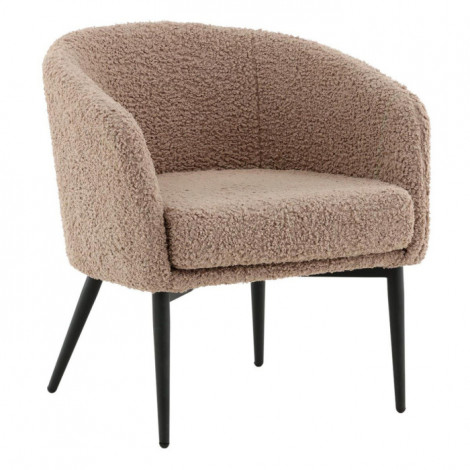 Fauteuil Bouclette "Fluffy" 70cm Marron|Fauteuil / Chauffeuse|Paris Prix