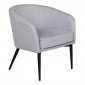 Fauteuil en Tissu "Fluffy" 70cm Gris|Fauteuil / Chauffeuse|Paris Prix