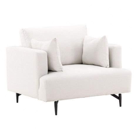 Fauteuil en Tissu "Sofia" 104cm Beige|Fauteuil / Chauffeuse|Paris Prix