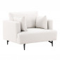 Fauteuil en Tissu "Sofia" 104cm Beige|Fauteuil / Chauffeuse|Paris Prix