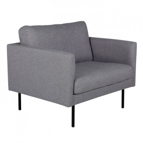 Fauteuil en Tissu "Zoom" 95cm Gris|Fauteuil / Chauffeuse|Paris Prix