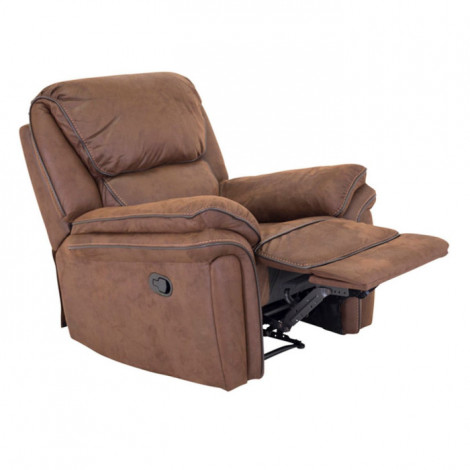 Fauteuil de Relaxation "Saranda" 99cm Marron|Fauteuil / Chauffeuse|Paris Prix