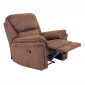 Fauteuil de Relaxation "Saranda" 99cm Marron|Fauteuil / Chauffeuse|Paris Prix