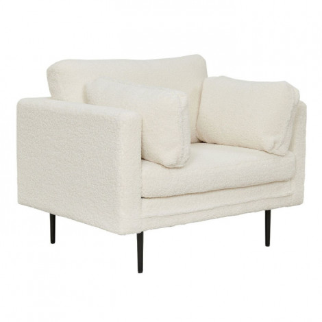 Fauteuil Design Bouclette "Boom" 110cm Blanc|Fauteuil / Chauffeuse|Paris Prix