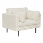 Fauteuil Design Bouclette "Boom" 110cm Blanc|Fauteuil / Chauffeuse|Paris Prix