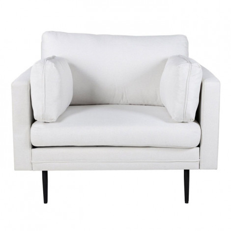 Fauteuil Design en Tissu "Boom" 110cm Beige Clair|Fauteuil / Chauffeuse|Paris Prix
