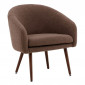 Fauteuil Design Bouclette "Wanda" 75cm Marron|Fauteuil / Chauffeuse|Paris Prix
