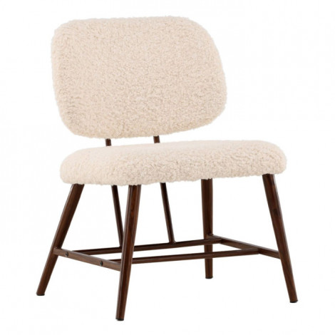 Fauteuil Design Bouclette "Midland" 84cm Blanc|Fauteuil / Chauffeuse|Paris Prix