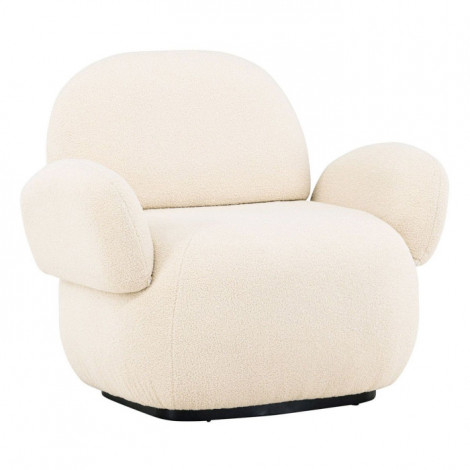 Fauteuil Design Chenille "Sevilla" 105cm Beige|Fauteuil / Chauffeuse|Paris Prix