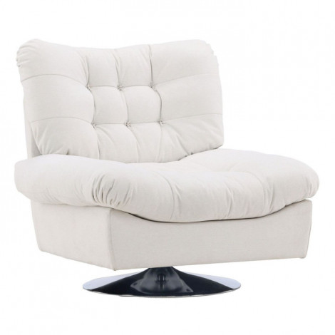 Fauteuil Design "Florens" 108cm Blanc Cassé|Fauteuil / Chauffeuse|Paris Prix