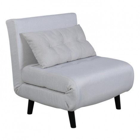Fauteuil Convertible en Tissu "Vicky" 70cm Blanc|Fauteuil / Chauffeuse|Paris Prix