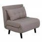 Fauteuil Convertible en Tissu "Vicky" 70cm Beige|Fauteuil / Chauffeuse|Paris Prix