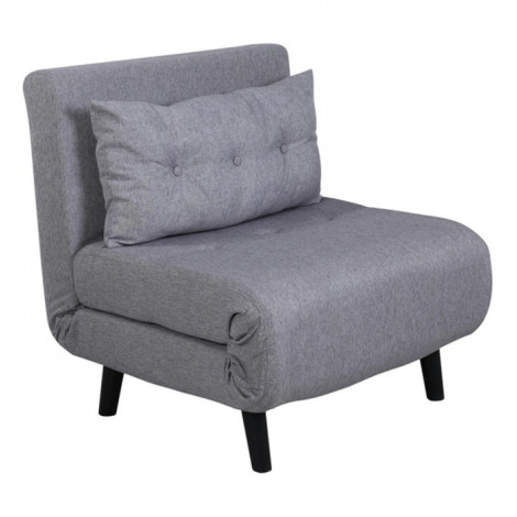 Fauteuil Convertible en Tissu "Vicky" 70cm Gris|Fauteuil / Chauffeuse|Paris Prix