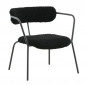 Fauteuil Design Bouclette "Duffy" 69cm Noir|Fauteuil / Chauffeuse|Paris Prix