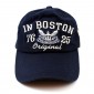 Casquette "Boston" en coton marine "CDZOM"