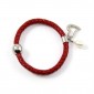 Bracelet cuir rouge et perle