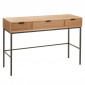 Console 3 Tiroirs en Bois "Dresa" 120cm Naturel|Console|Paris Prix
