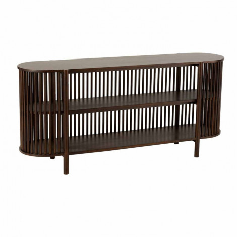 Console 2 Niveaux en Bois "Gavya" 160cm Brun Foncé|Console|Paris Prix