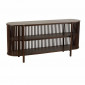 Console 2 Niveaux en Bois "Gavya" 160cm Brun Foncé|Console|Paris Prix