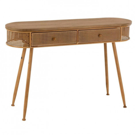 Console 2 Tiroirs en Bois "Lisea" 120cm Marron|Console|Paris Prix