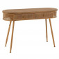 Console 2 Tiroirs en Bois "Lisea" 120cm Marron|Console|Paris Prix