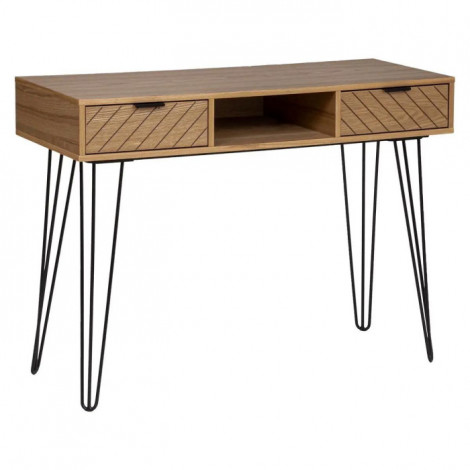 Console 2 Tiroirs Design "Naomi" 110cm Beige|Console|Paris Prix