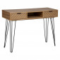 Console 2 Tiroirs Design "Naomi" 110cm Beige|Console|Paris Prix