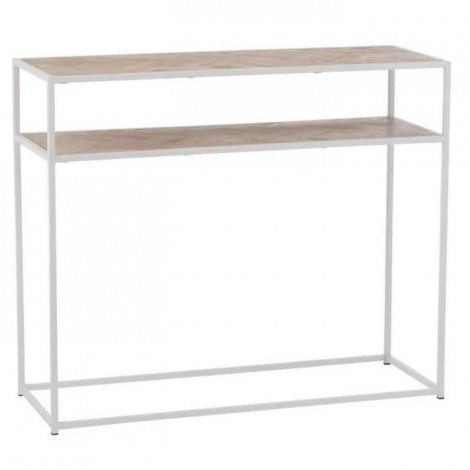 Console Design "Miraza" 100cm Naturel & Blanc|Console|Paris Prix
