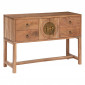 Console 4 Tiroirs en Bois "Jiling" 112cm Marron|Console|Paris Prix