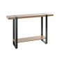 Console Design "Miranda" 120cm Chêne Foncé & Noir|Console|Paris Prix
