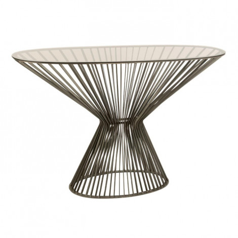 Console Design en Métal "Barreaux" 121cm Gris|Console|Paris Prix