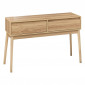 Console Design 2 Tiroirs "Abana" 114cm Naturel|Console|Paris Prix