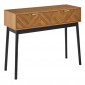Console Design 2 Tiroirs "Felix" 100cm Marron|Console|Paris Prix