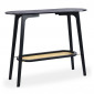 Console Design Avec Cannage "Coralie" 100cm Noir|Console|Paris Prix