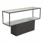 Console Design en Verre "Maglehem" 130cm Noir|Console|Paris Prix
