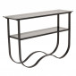 Console Design en Verre "Wavy" 117cm Noir|Console|Paris Prix