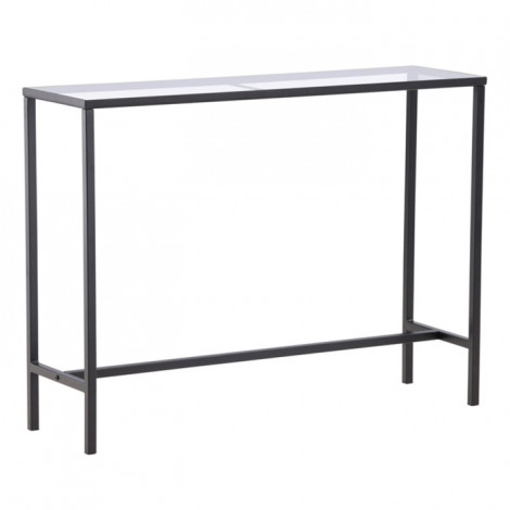Console Design en Verre "Dipp" 100cm Noir & Transparent|Console|Paris Prix