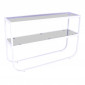 Console Design en Verre "Rocker" 110cm Blanc|Console|Paris Prix