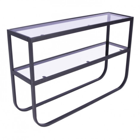 Console Design en Verre "Rocker" 110cm Noir|Console|Paris Prix